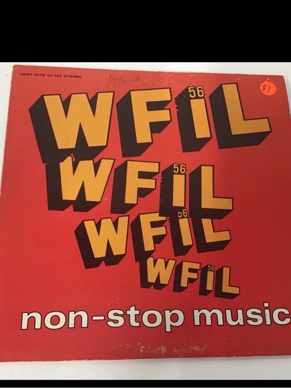WFIL 56 Red Vintage-Style Wall Art Print - Non-Stop Music